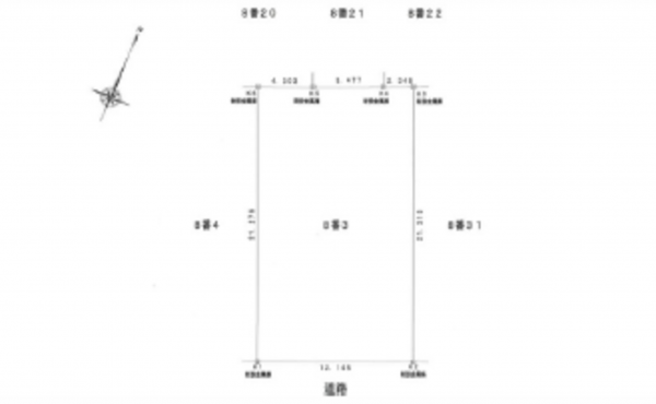 広島市西区庚午南、土地の間取り画像です
