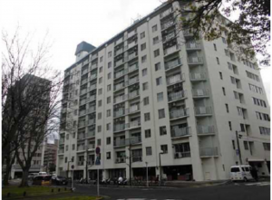 広島市西区東観音町、マンションの外観画像です