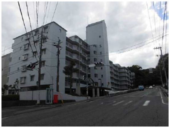 広島市西区田方、マンションの外観画像です
