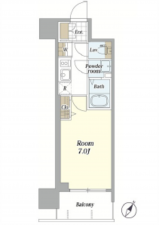 広島市中区国泰寺町、収益物件/マンションの間取り画像です