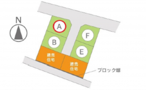 呉市広文化町、土地の間取り画像です