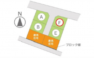 呉市広文化町、土地の間取り画像です