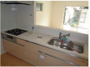 呉市広弁天橋町、中古一戸建てのキッチン画像です