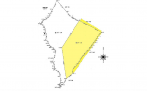 呉市押込、土地の間取り画像です
