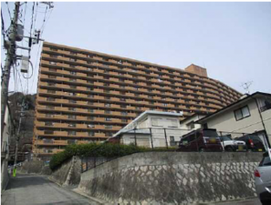 広島市西区田方、マンションの外観画像です