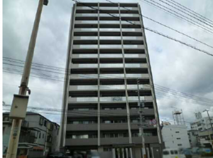 広島市中区羽衣町、マンションの外観画像です