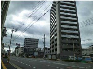 広島市中区羽衣町、マンションの外観画像です