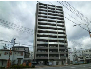 広島市中区羽衣町、マンションの外観画像です