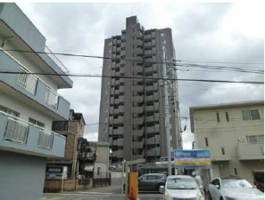 広島市中区羽衣町、マンションの外観画像です