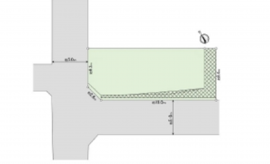 広島市西区井口、土地の間取り画像です