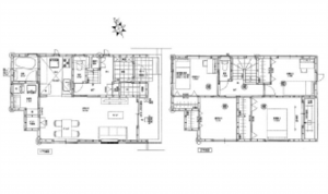 呉市広弁天橋町、中古一戸建ての間取り画像です