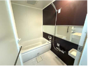 広島市西区南観音町、マンションの風呂画像です