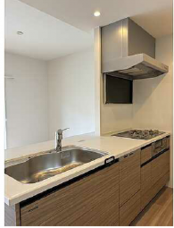 呉市広駅前、マンションのキッチン画像です