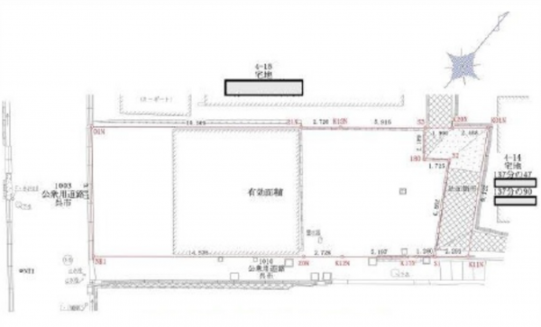 呉市八幡町、土地の間取り画像です