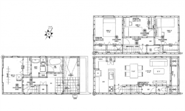 呉市本通、中古一戸建ての間取り画像です