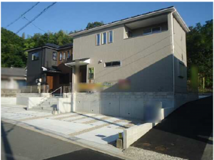 呉市広両谷、新築一戸建ての外観画像です