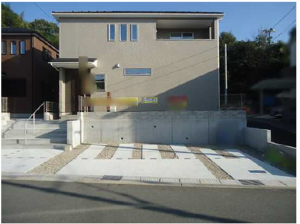 呉市広両谷、新築一戸建ての外観画像です