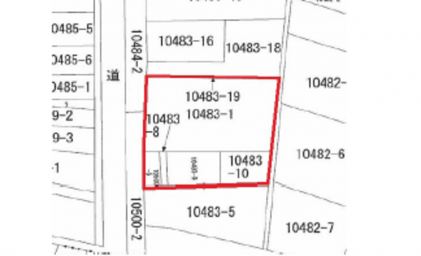呉市広本町、土地の間取り画像です