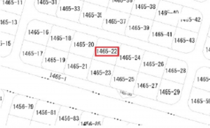 呉市焼山東、土地の間取り画像です