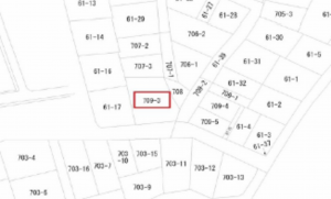 広島市東区牛田東、土地の間取り画像です