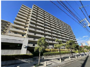 広島市西区庚午中、マンションの外観画像です