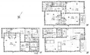 呉市本通、中古一戸建ての間取り画像です