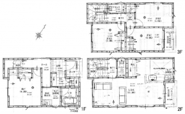 呉市本通、中古一戸建ての間取り画像です