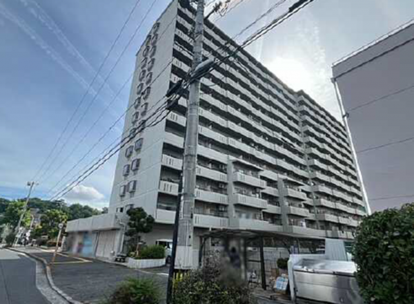 広島市中区江波南、マンションの外観画像です