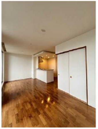 広島市中区東白島町、マンションの居間画像です