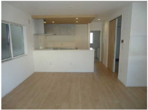 呉市広文化町、新築一戸建ての居間画像です