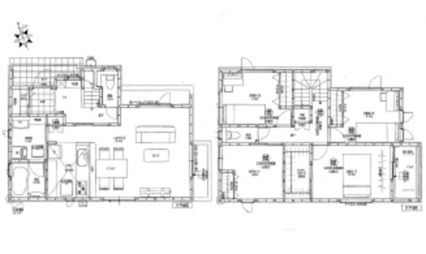 呉市広文化町、新築一戸建ての間取り画像です