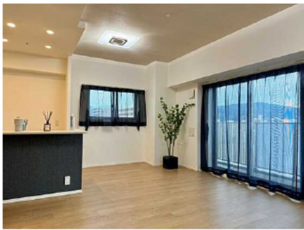 広島市中区本川町、マンションの居間画像です