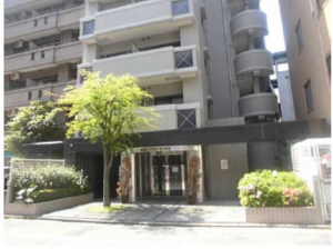 広島市西区打越町、マンションの外観画像です