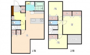 呉市阿賀南、中古一戸建ての間取り画像です