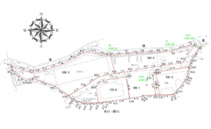 呉市吾妻、土地の間取り画像です