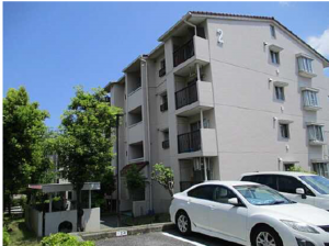 広島市西区鈴が峰町、マンションの外観画像です