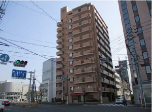 広島市西区西観音町、マンションの外観画像です