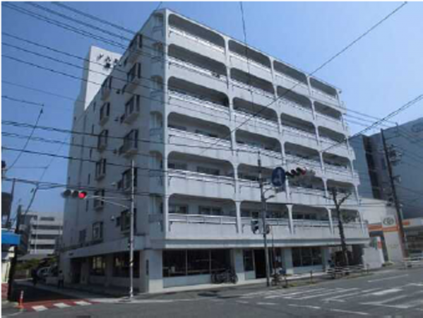 広島市西区庚午中、マンションの外観画像です