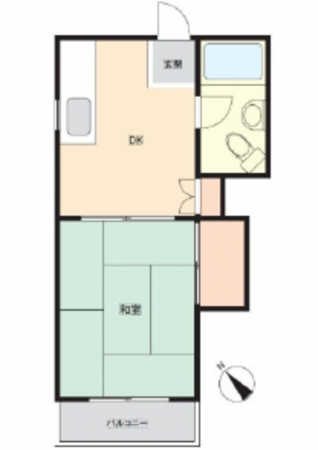 広島市南区大州、収益物件/マンションの間取り画像です