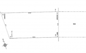 広島市南区東雲、土地の間取り画像です