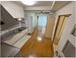 広島市東区牛田旭、マンションのキッチン画像です