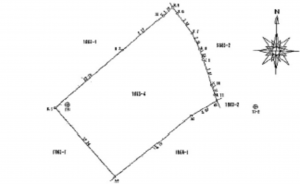 広島市西区草津梅が台、土地の間取り画像です