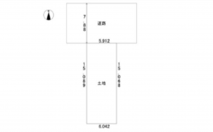 広島市西区己斐大迫、土地の間取り画像です