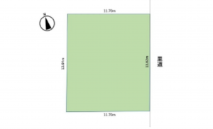 広島市中区江波西、土地の間取り画像です