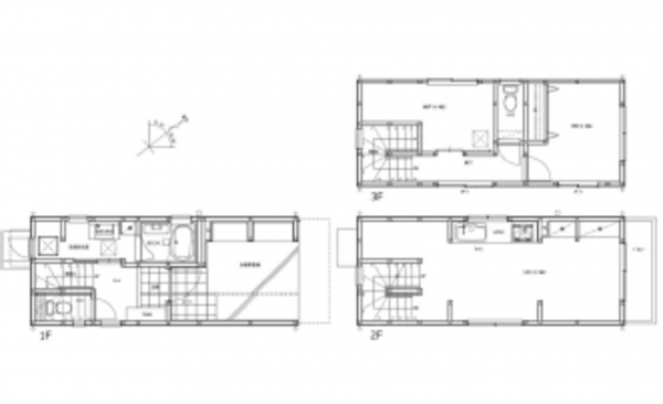 広島市東区矢賀、中古一戸建ての間取り画像です