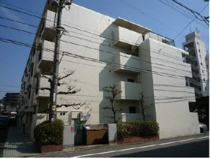 広島市南区西旭町、マンションの外観画像です