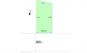 広島市中区住吉町、土地の間取り画像です