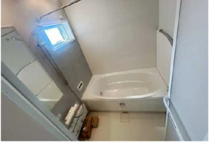 広島市西区井口台、新築一戸建ての風呂画像です