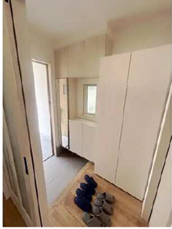 広島市西区井口台、新築一戸建ての玄関画像です