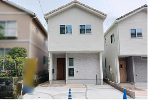 広島市西区井口台、新築一戸建ての外観画像です